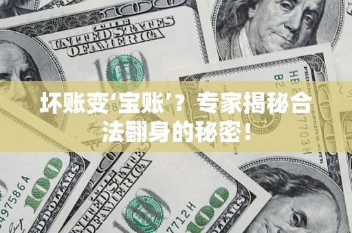 武汉坏账变‘宝账’？专家揭秘合法翻身的秘密！