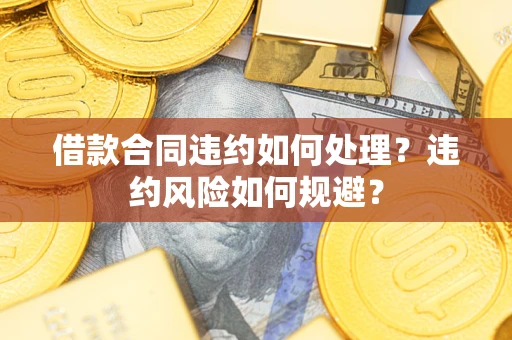 武汉借款合同违约如何处理？违约风险如何规避？