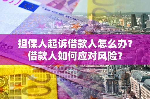 武汉担保人起诉借款人怎么办？借款人如何应对风险？
