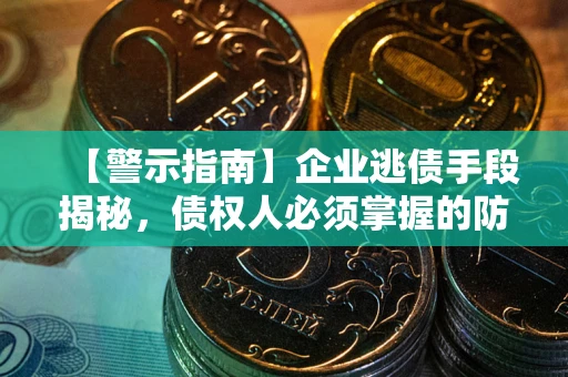 武汉【警示指南】企业逃债手段揭秘，债权人必须掌握的防坑宝典