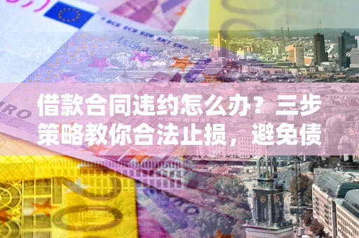 武汉借款合同违约怎么办？三步策略教你合法止损，避免债务危机升级